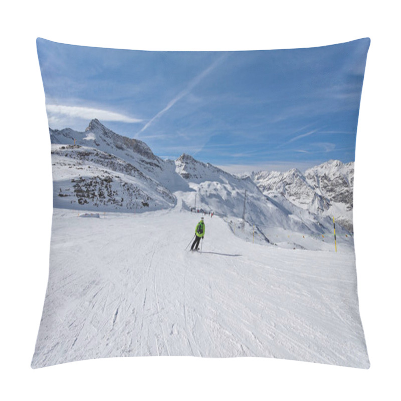 Personality  Mountain Skiing - Italy, Valle D'Aosta, Breuil-Cervinia, Aosta Valley, Cervinia Pillow Covers