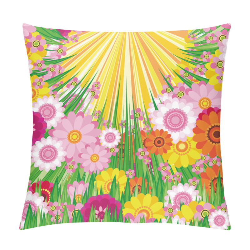 Personality  Easter Floral Background Pillow Covers