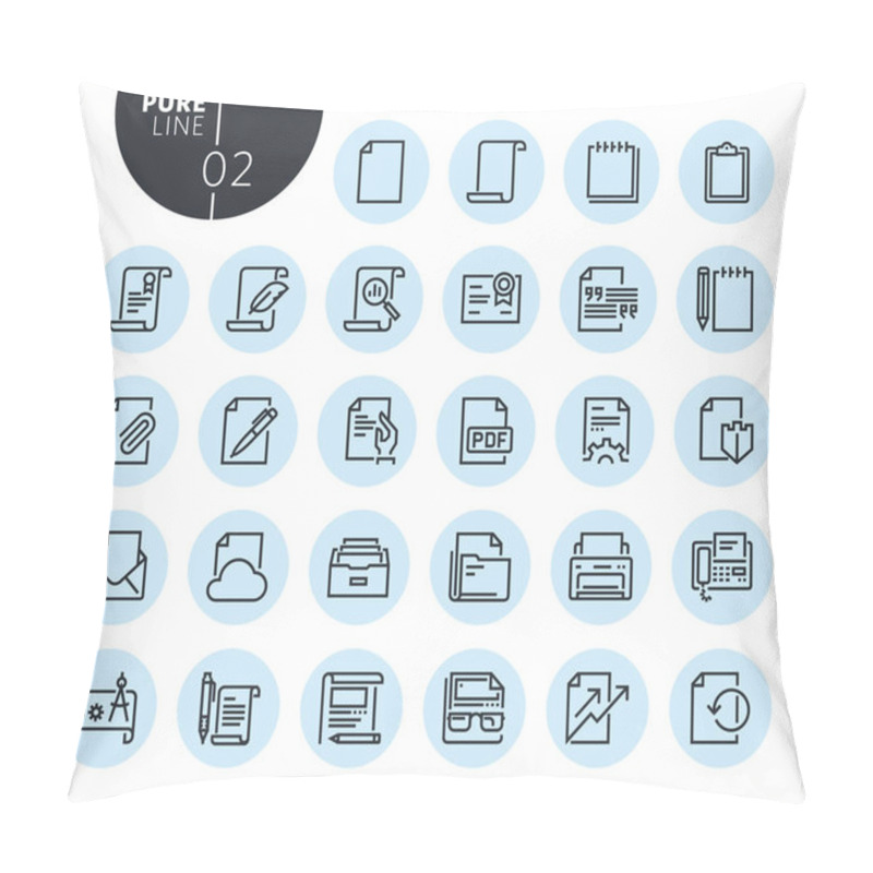 Personality  Collection Of Premium Quality Office Workflow Line Icons. Outline Concepts For Web And App Design And Development. Modern Vector Illustration Of Thin Line Web Symbols. Pillow Covers