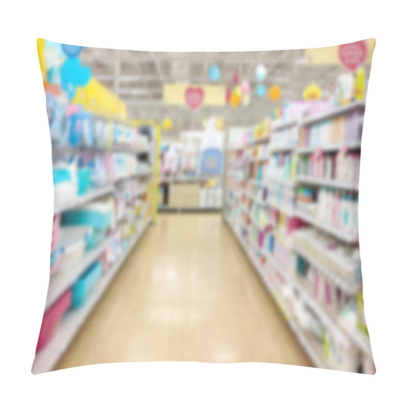 Personality  Supermarket Store Blurry For Background Pillow Covers