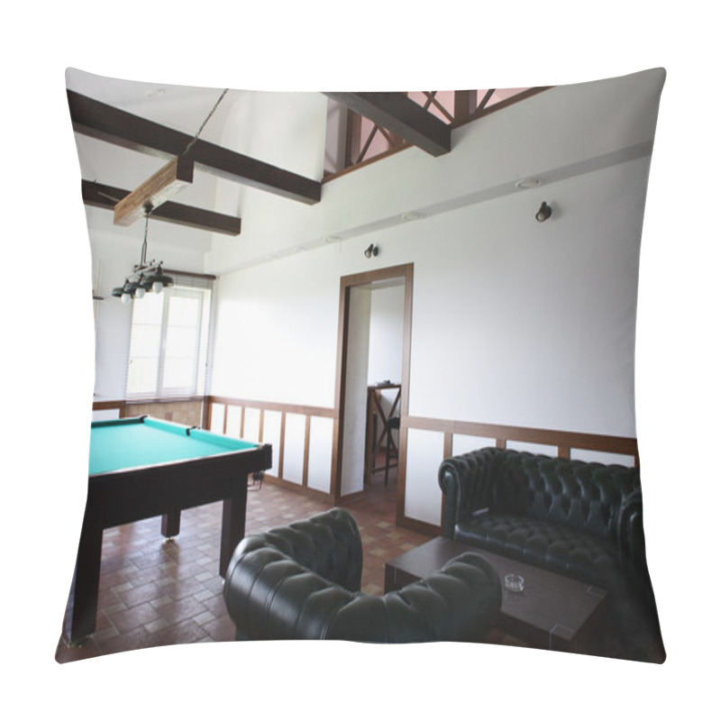 Personality  Interior Of Beautiful And Modern Billiard Pillow Covers