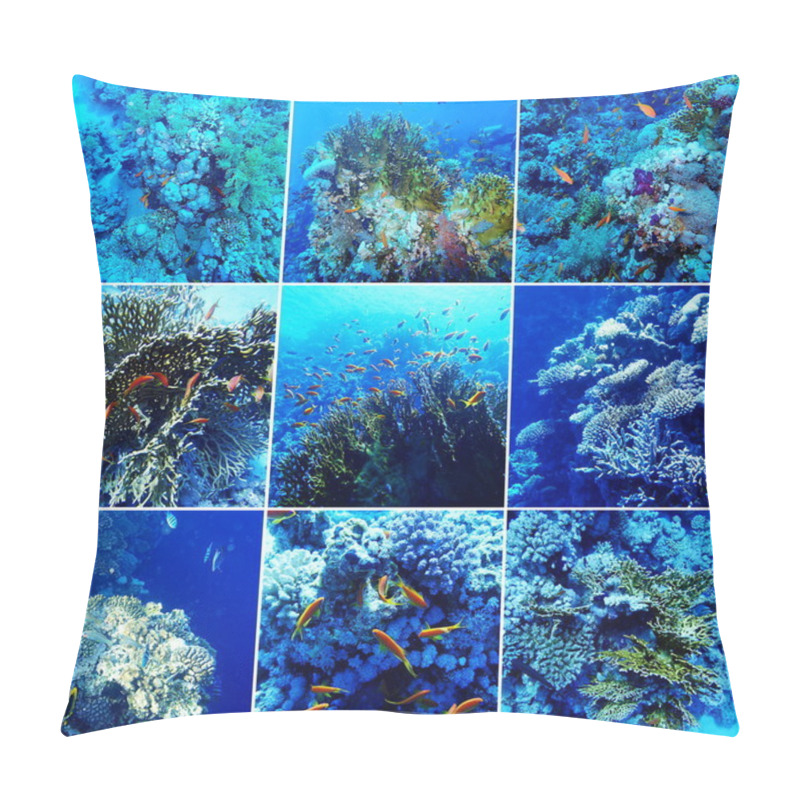 Personality  Underwater Sea Collage Pillow Covers