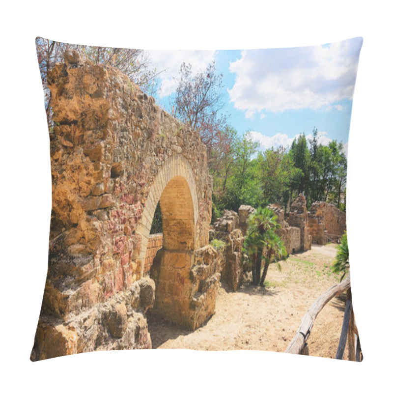 Personality  Old Roman Ruins In Villa Romana Del Casale Piazza Armerina Pillow Covers