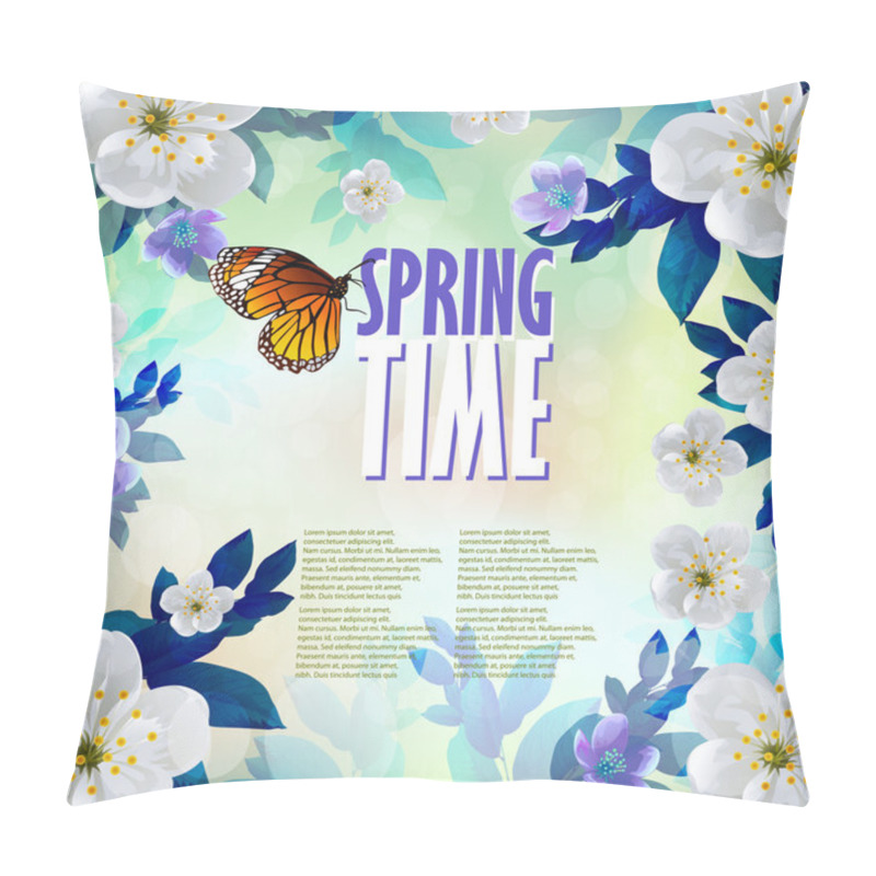 Personality  Beautiful Spring Background Pillow Covers