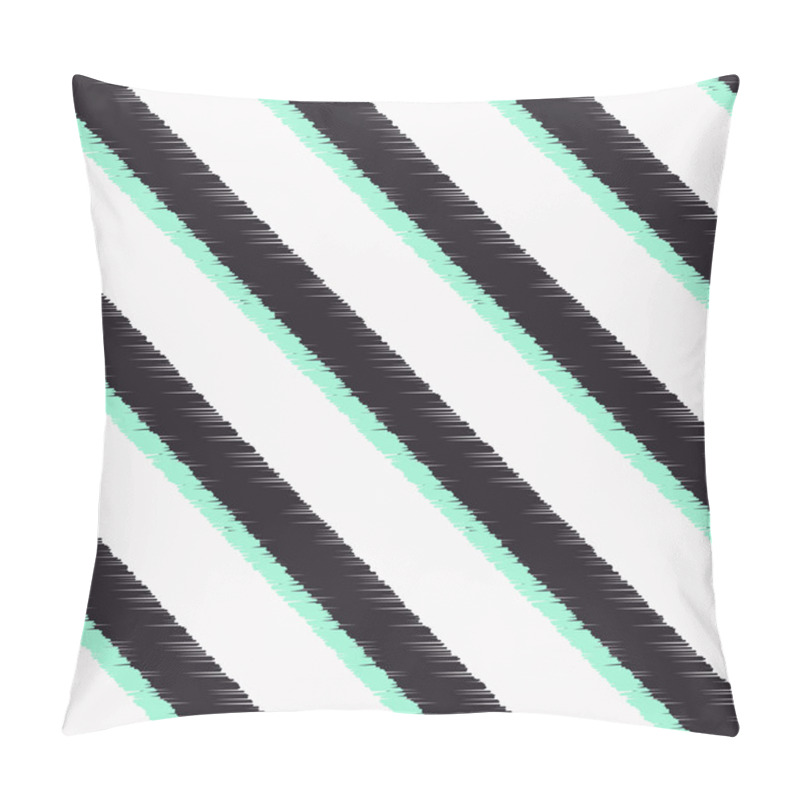 Personality  Seamless Diagonal Stripe Pattern Pillow Covers