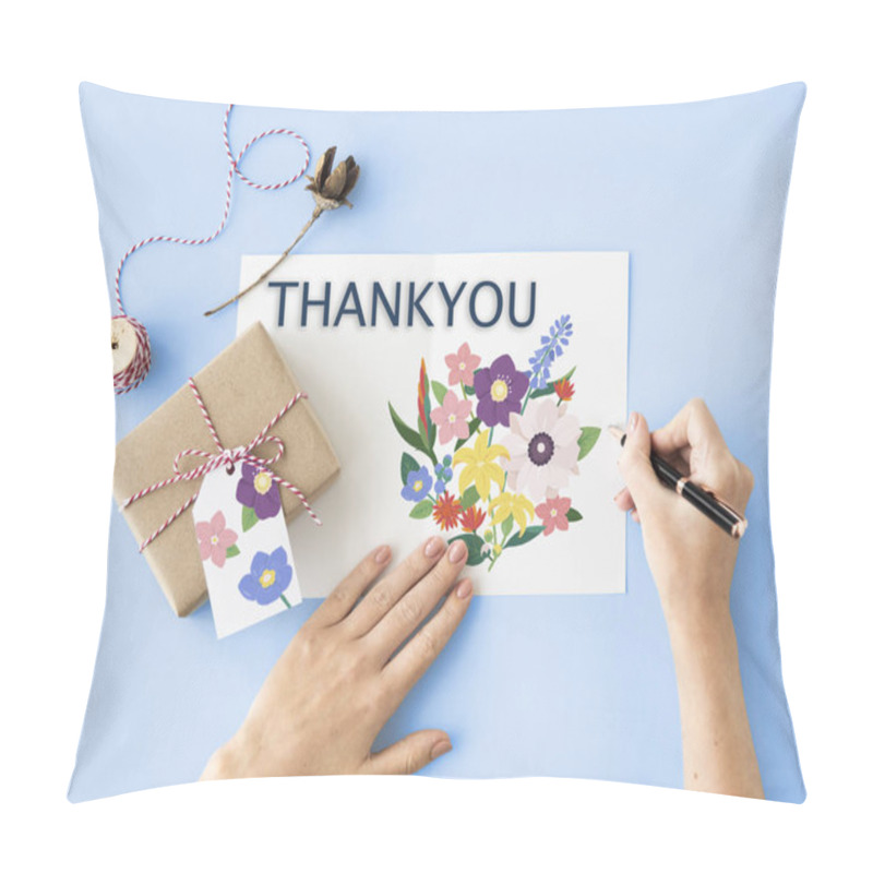 Personality  Person Writing On Greeting Card Pillow Covers