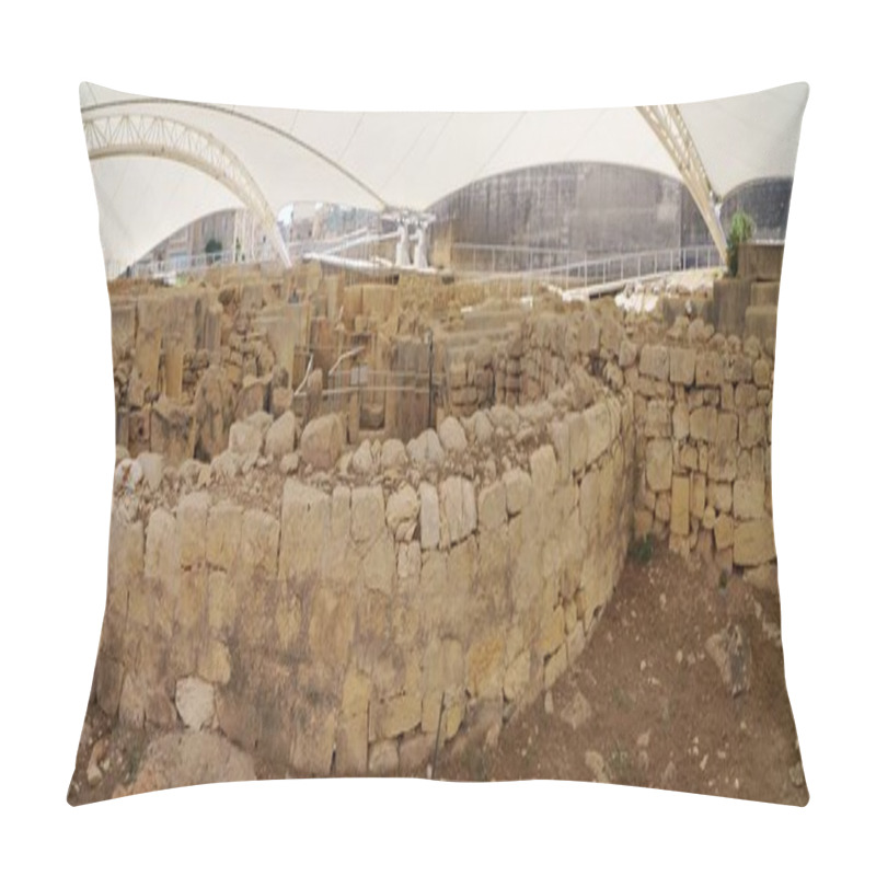 Personality  Megalithic Complex, Tarxien - Island Of Malta Pillow Covers