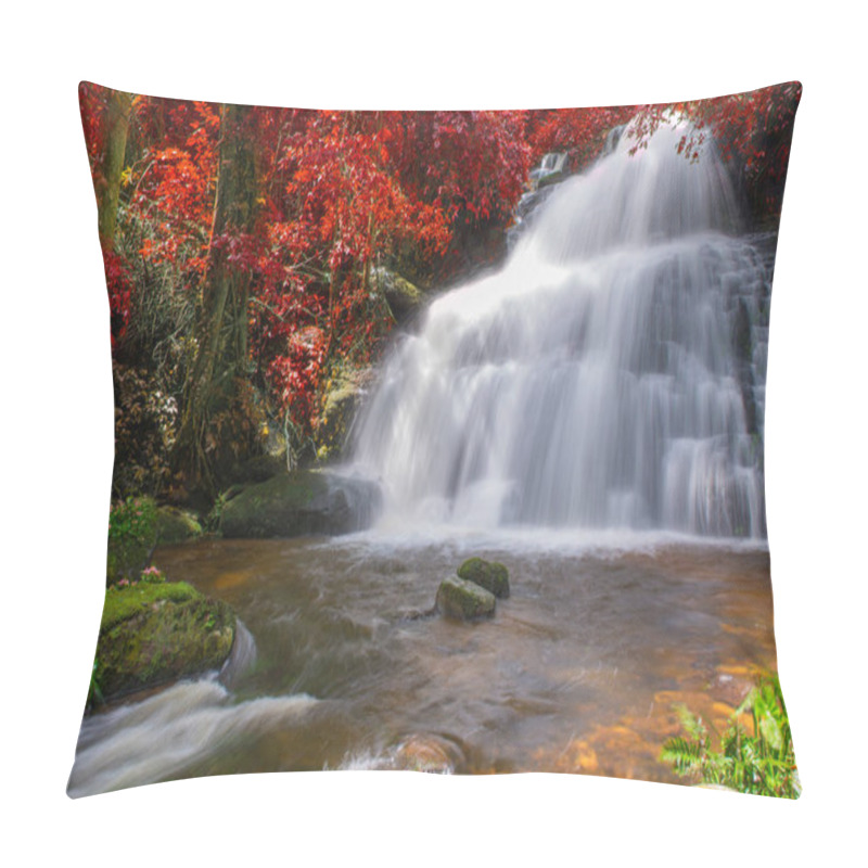 Personality  Beautiful Waterfall In Rainforest At Phu Tub Berk Mountain  Phet Pillow Covers