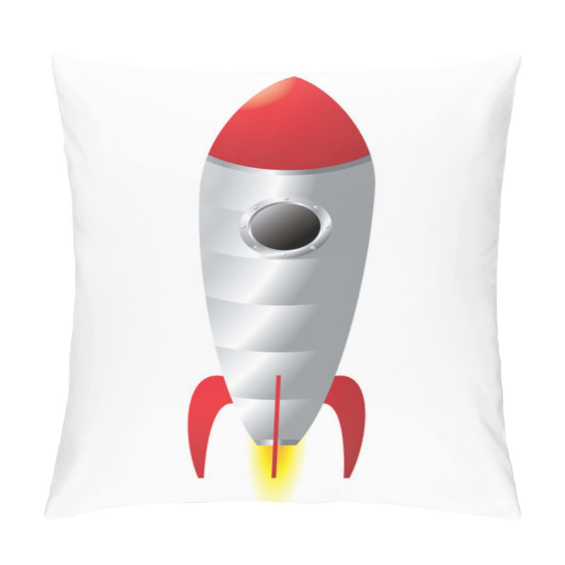 Personality  Rocket Cartoon Pillow Covers