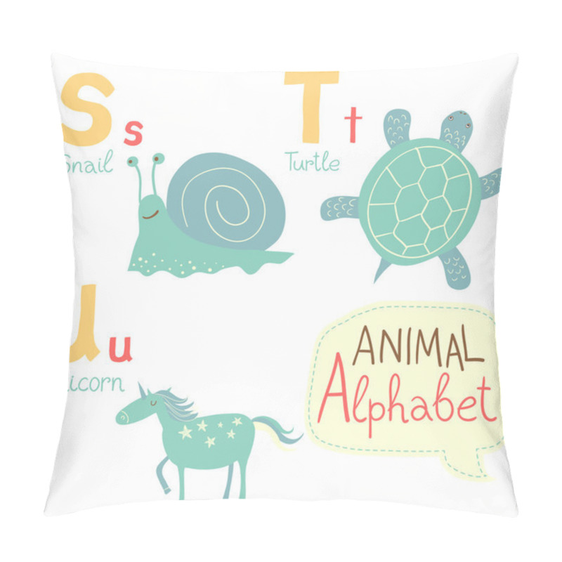 Personality  Cute Zoo Alphabet Pillow Covers