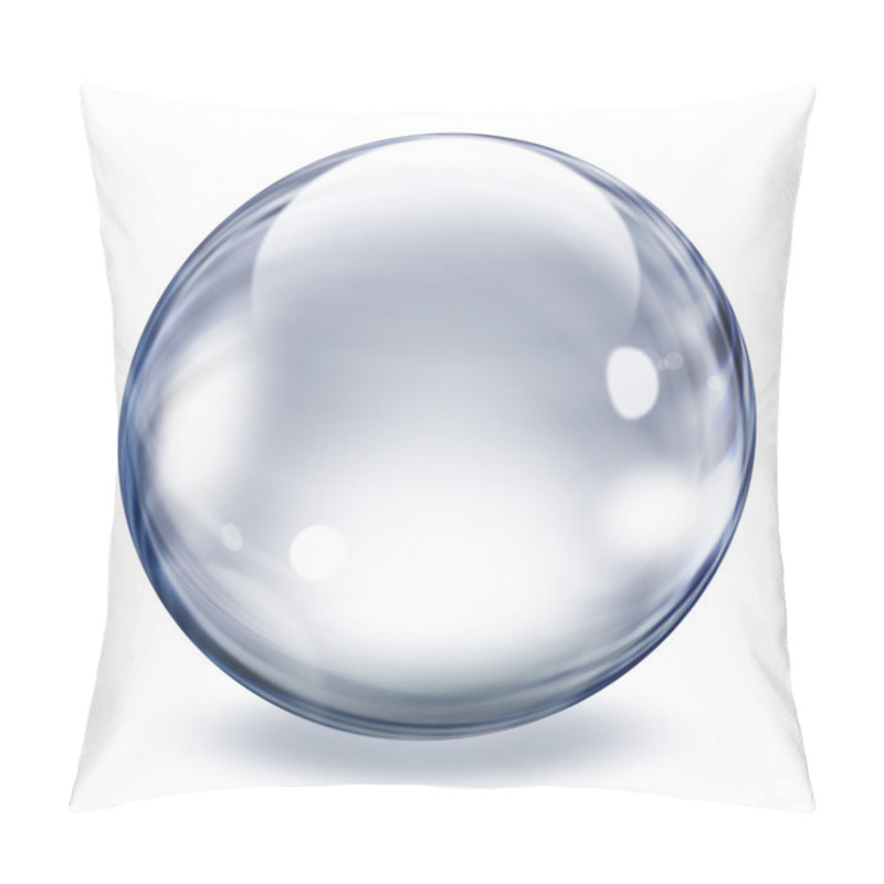 Personality  Transparent Glass Sphere Pillow Covers