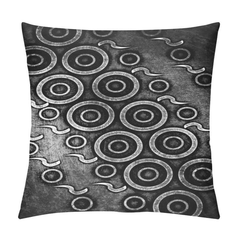 Personality  Modern Dark Circles Grunge Texture Pillow Covers