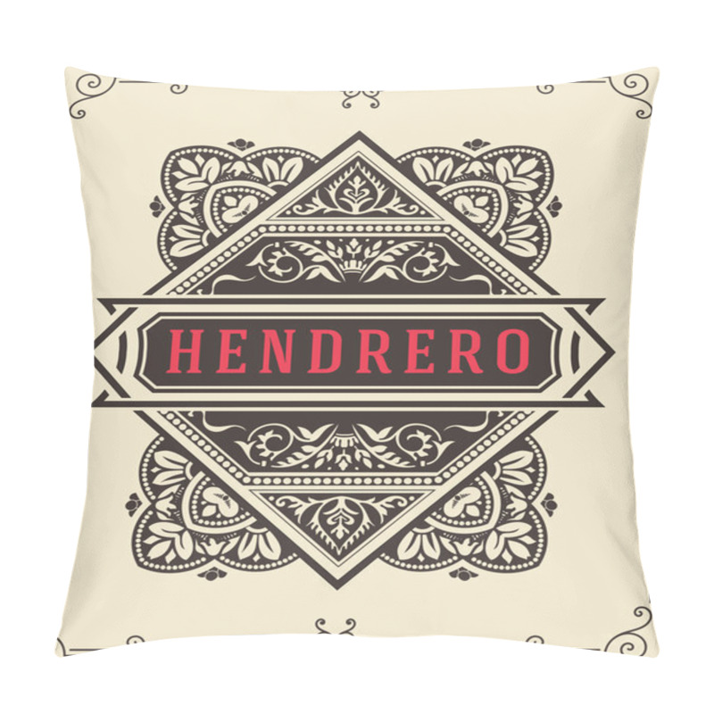 Personality  Retro Card Wirh Floral Designs Pillow Covers