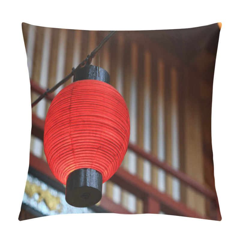 Personality  Japanese Style Red Lantern Pillow Covers