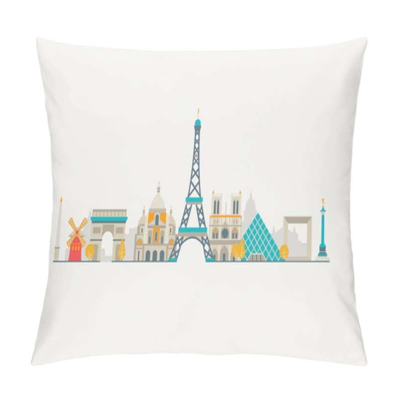 Personality  Paris Abstract Skyline Pillow Covers