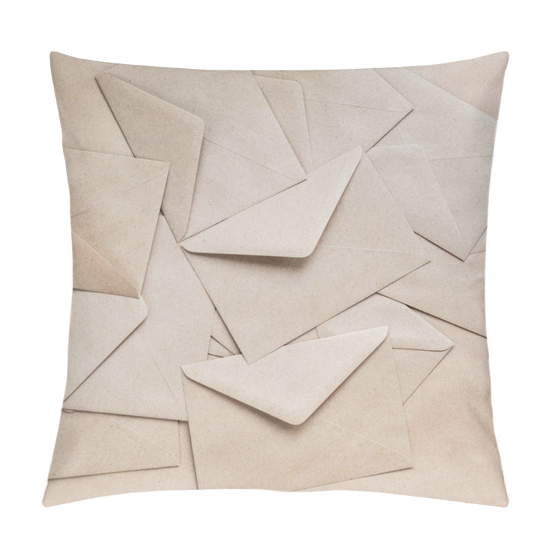 Personality  Kraft Paper Envelope On A Kraft Background Pillow Covers