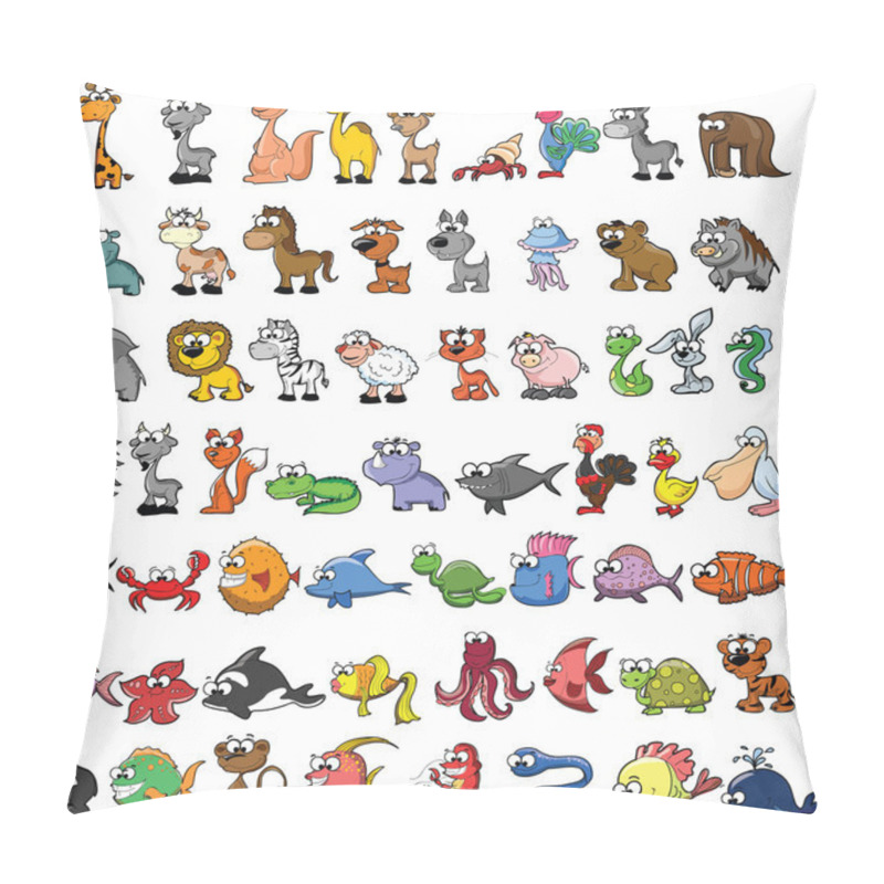 Personality  Set Of Cute Cartoon Animals Pillow Covers