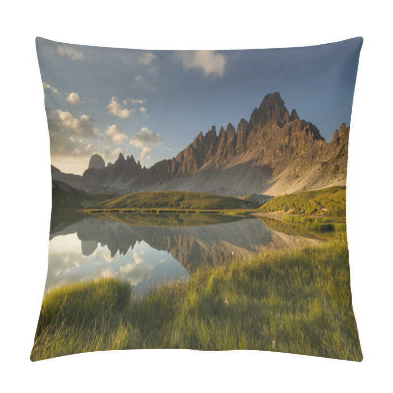 Personality  Beautiful Landscape Near To National Park Tre Cime Di Lavaredo.  Pillow Covers