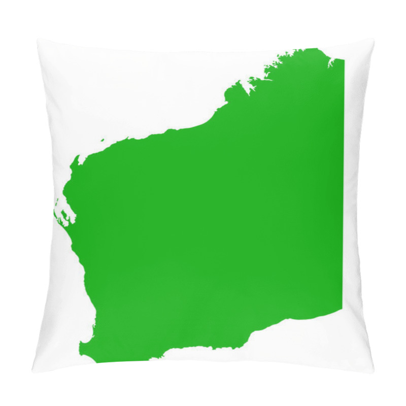 Personality  Map Of Western Australia Pillow Covers