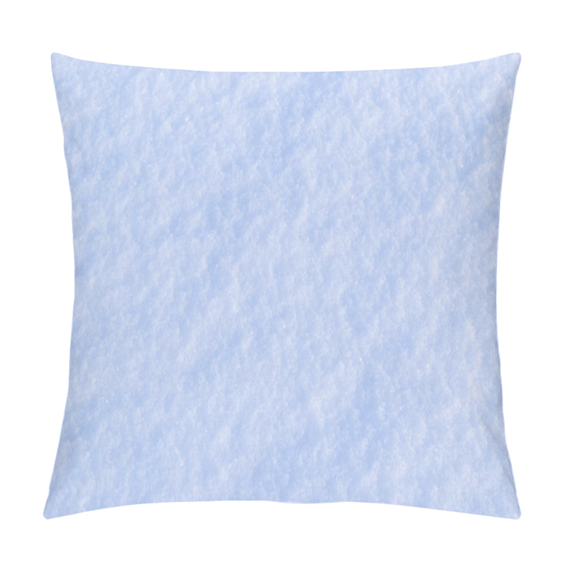 Personality  Background Of Fresh Snow Texture In Blue Tone. Snow And Christmas Concept Pillow Covers