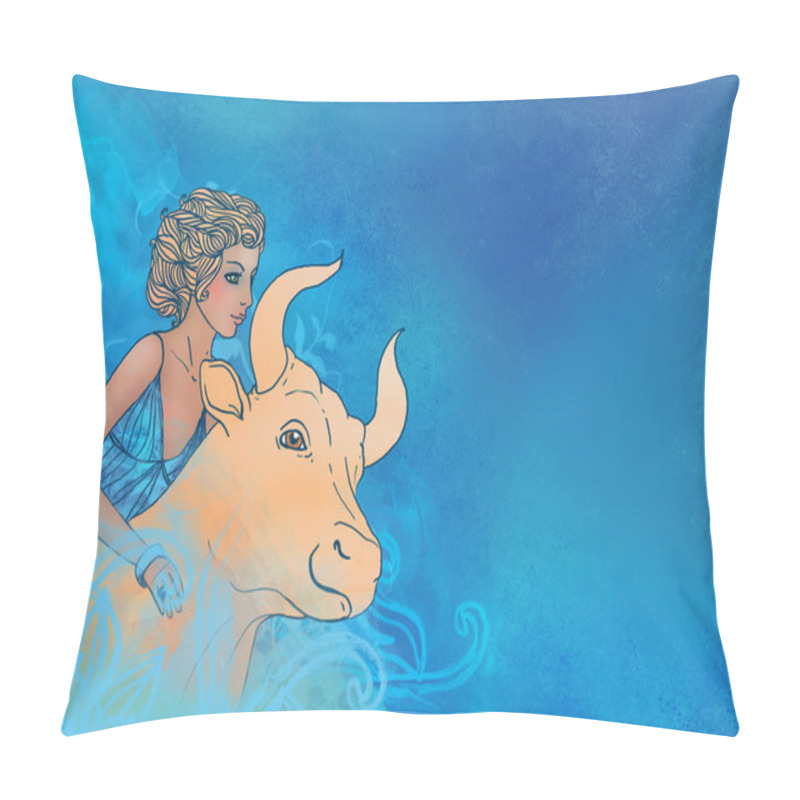 Personality  Taurus Zodiac Sign As A Beautiful Girl Pillow Covers