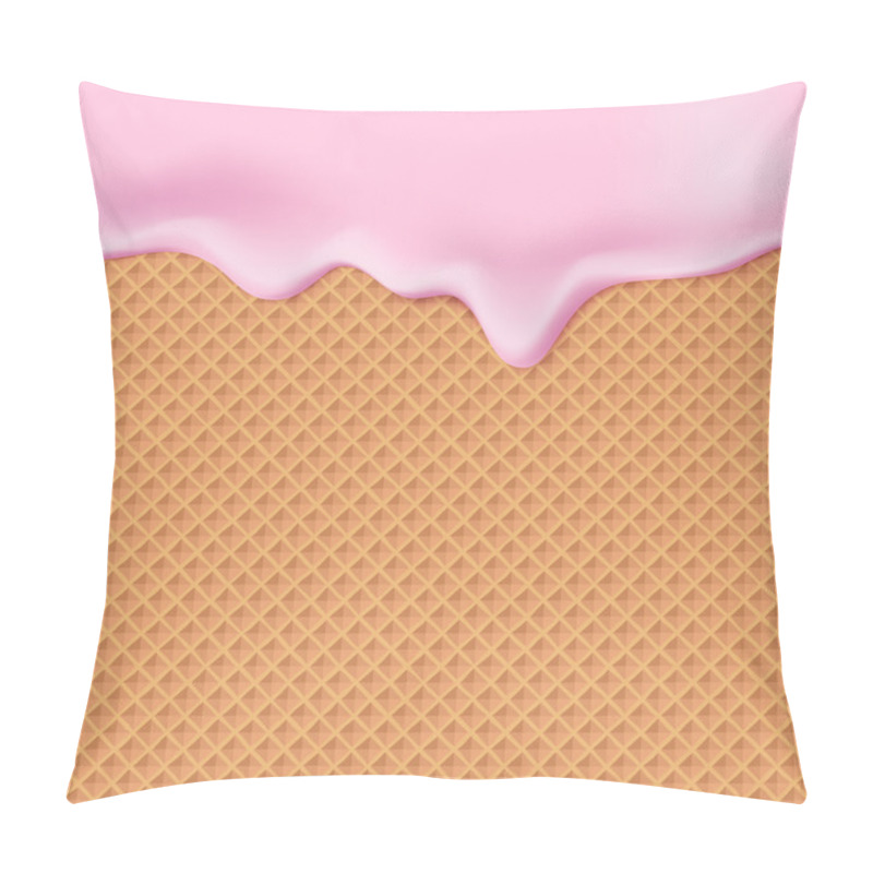 Personality  Flowing Pink Glaze On Wafer Pillow Covers