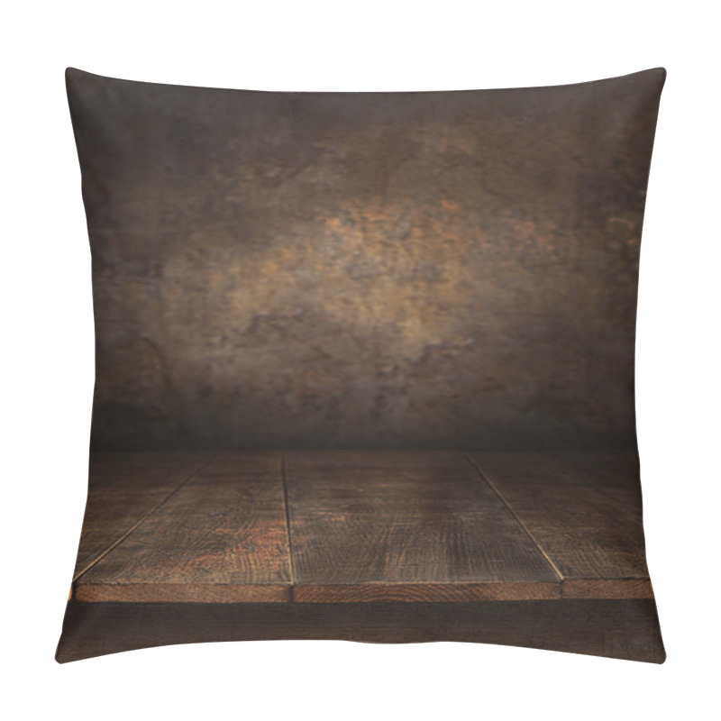 Personality  Wooden Table With Old Wall Pillow Covers