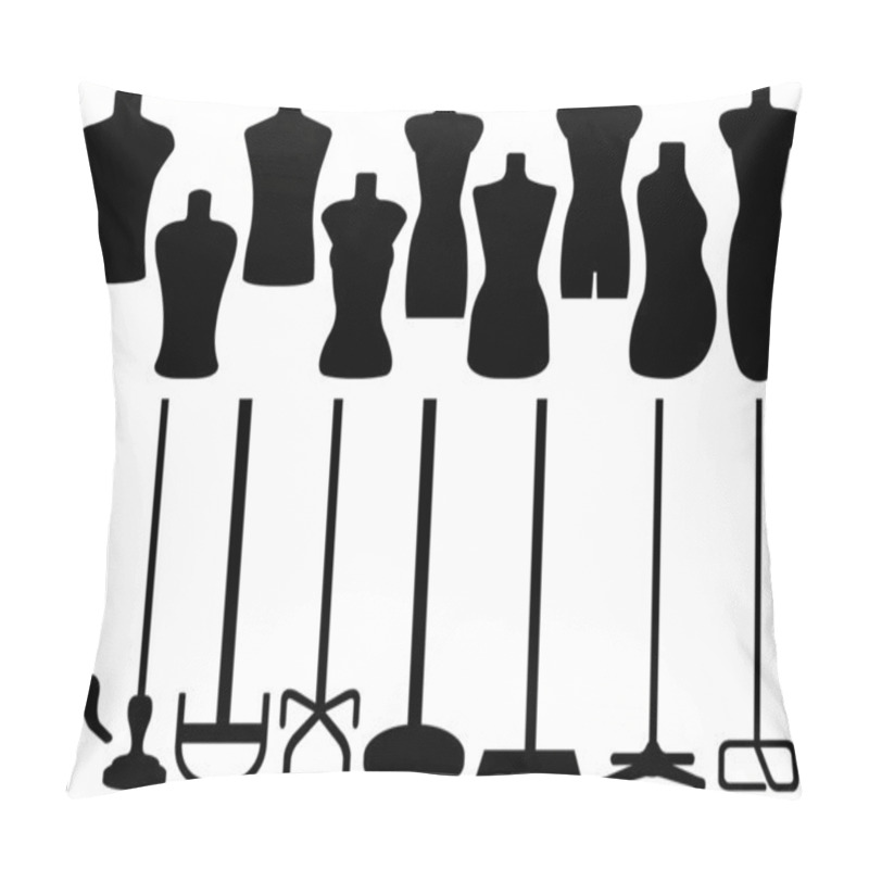 Personality  Set Of Different Tailor's Mannequin Pillow Covers