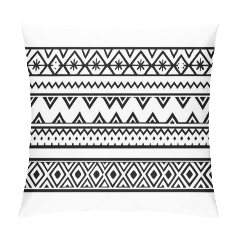 Personality  Hand Drawn Border Ethnic For Fabric Patterns Vector Illustration Pillow Covers