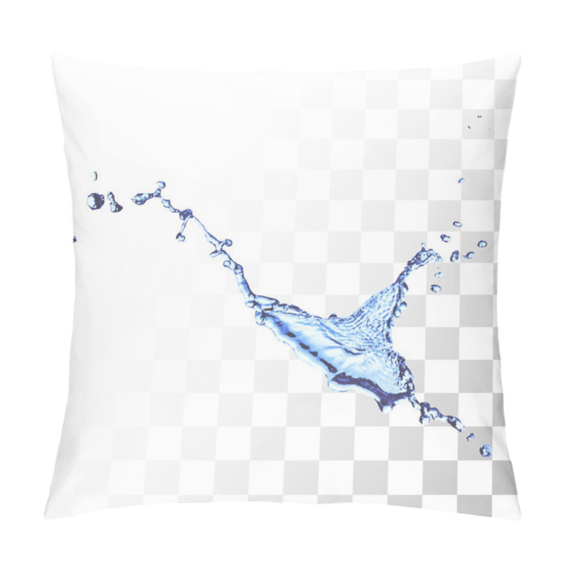 Personality  Blue Water Splash Pillow Covers