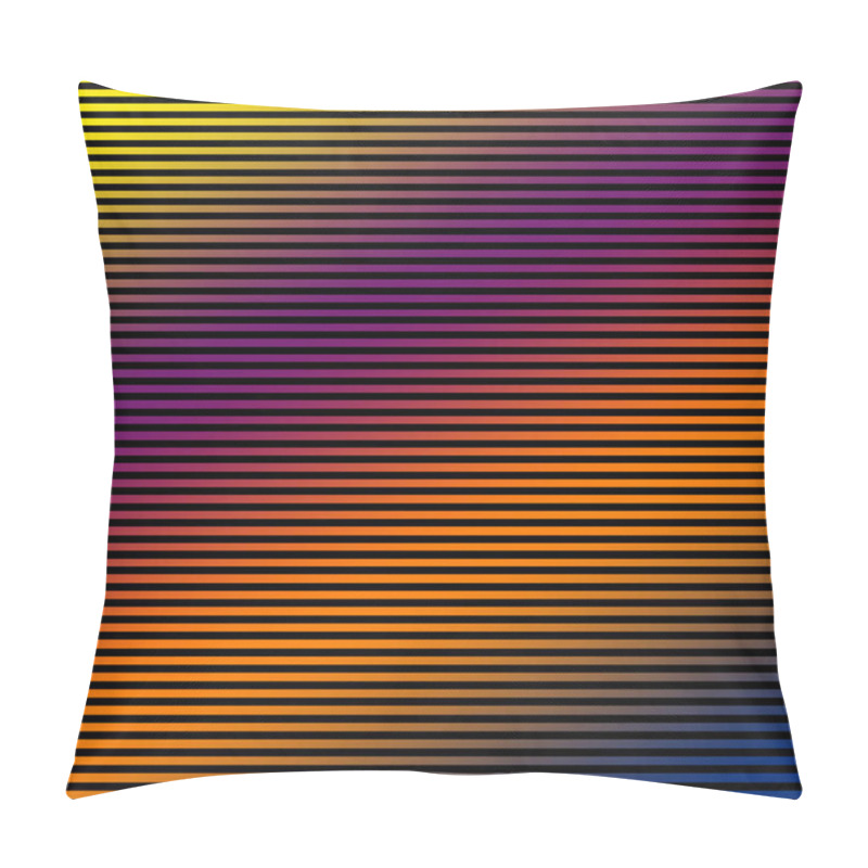 Personality  Colorful Illusion Design With Straight Lines Modern Background High Quality Big Size Print Pillow Covers