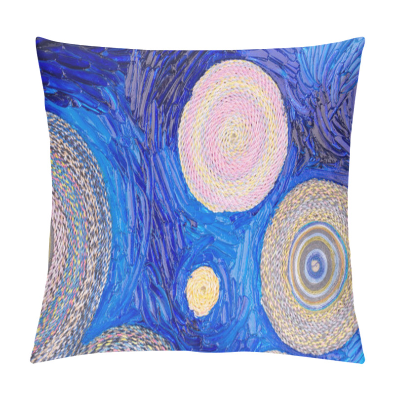 Personality  Painting Of Circles. Pillow Covers