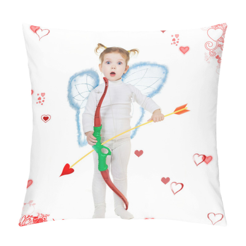 Personality  Cupid And Hearts Pillow Covers