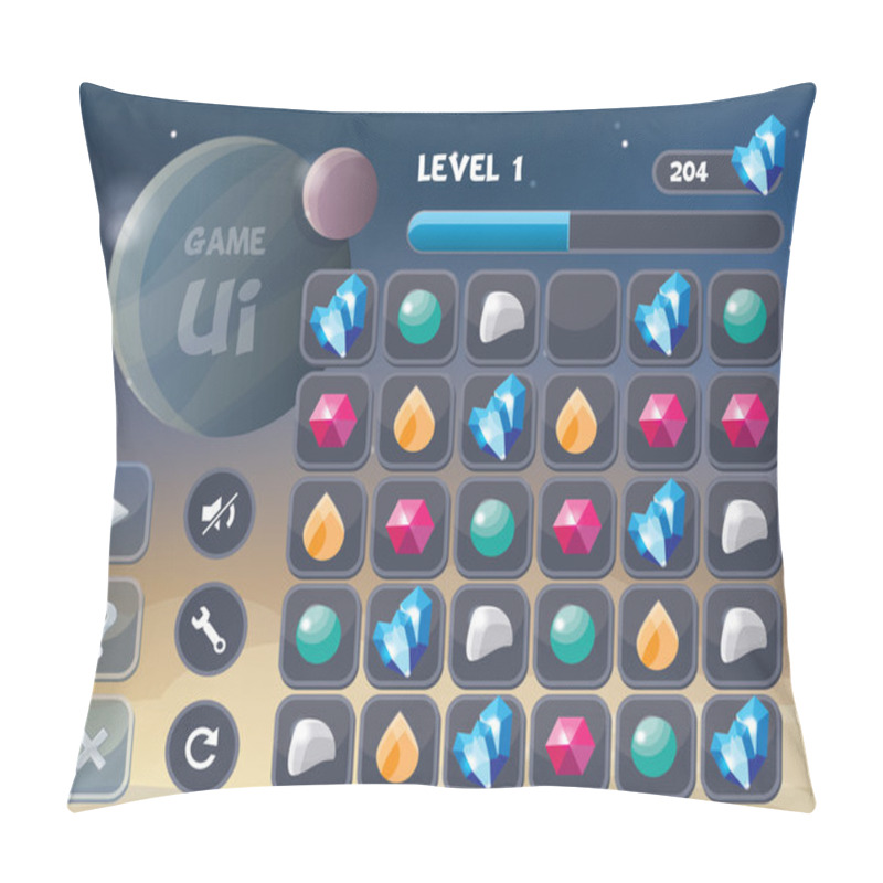 Personality  Gui Universe Theme Icons Pillow Covers