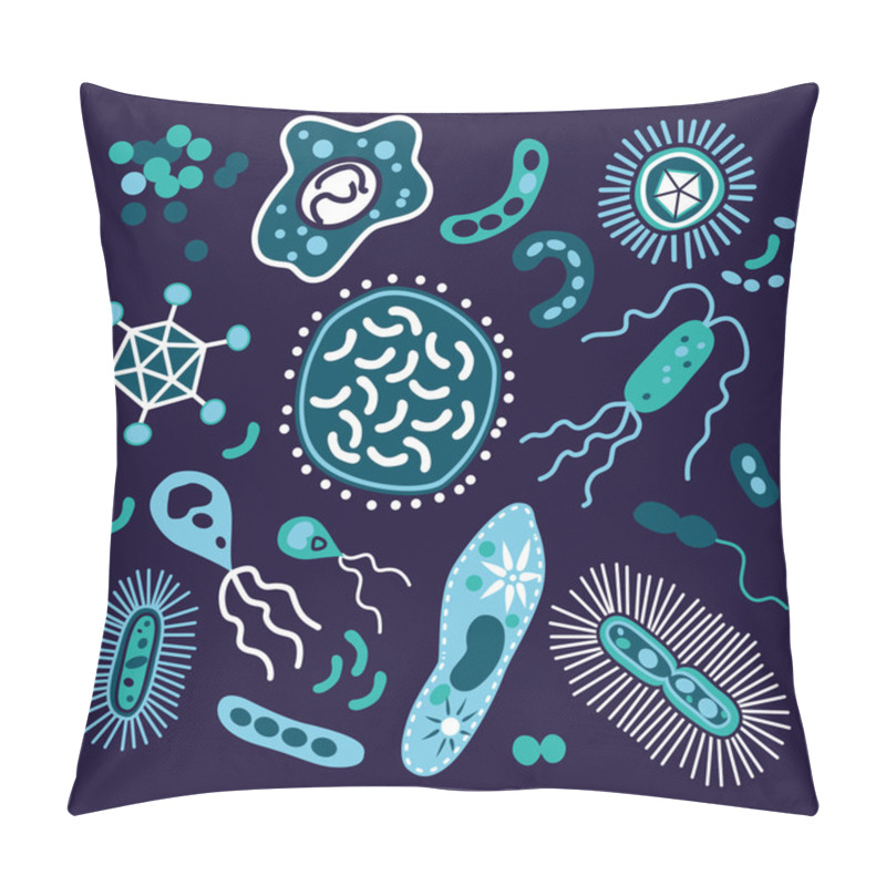 Personality  Bacterium Set Pillow Covers