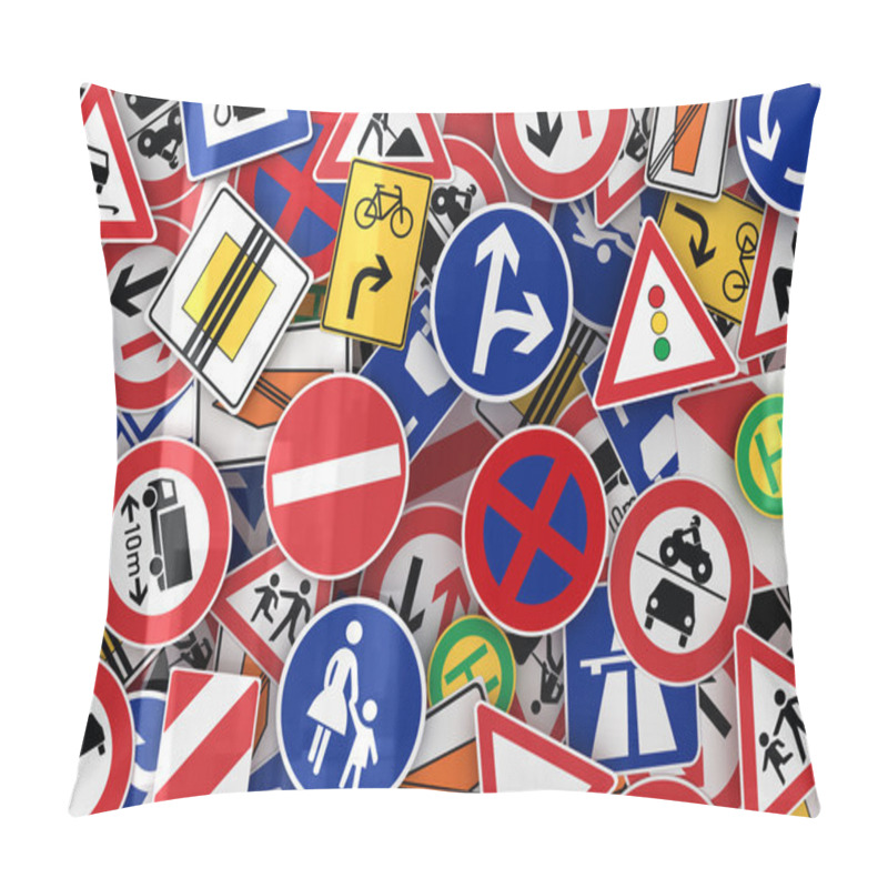 Personality  Traffic Signs Pillow Covers