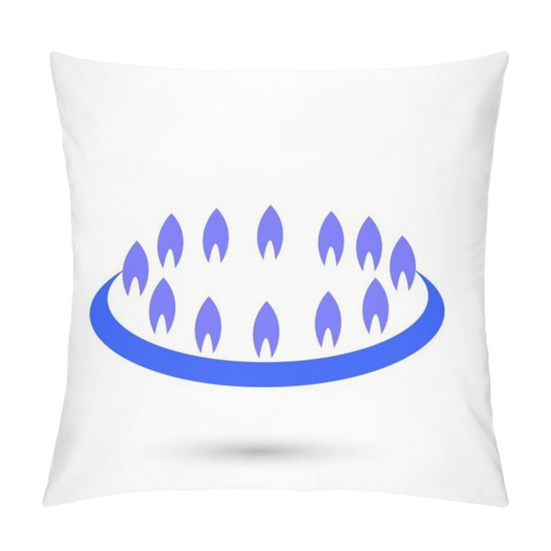 Personality  Gas Stove Icon Pillow Covers