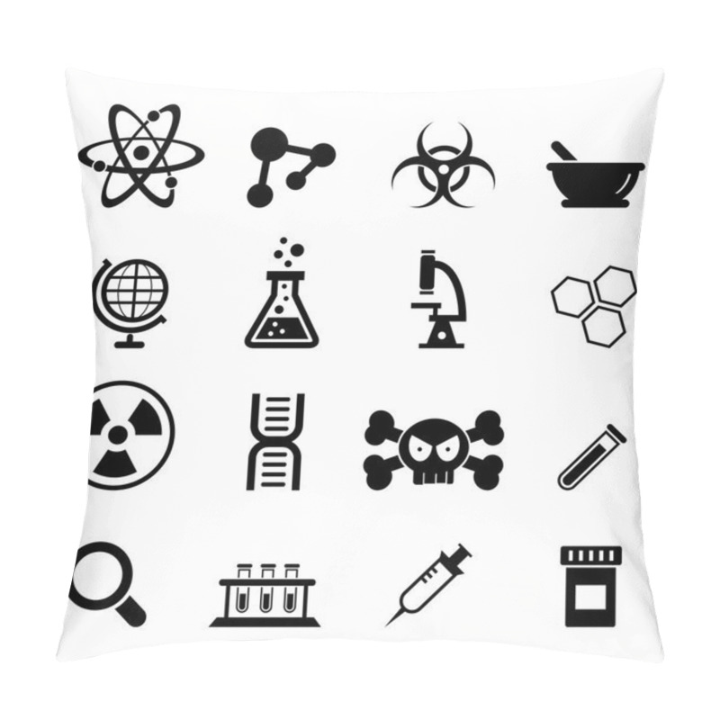 Personality  Science Icon Pillow Covers