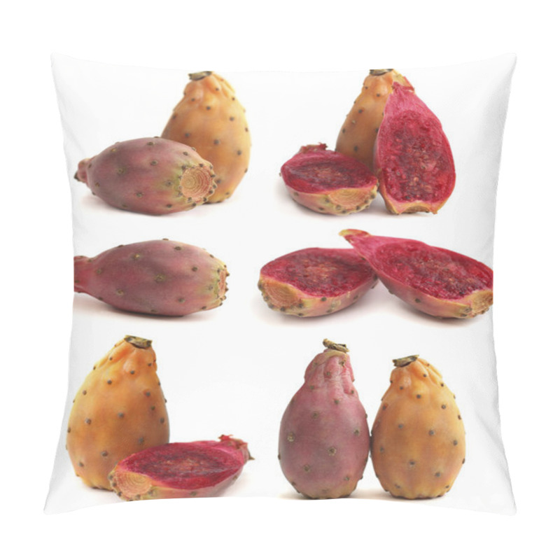 Personality  Prickly Pear - Opuntia Fruit Isolated On White Pillow Covers