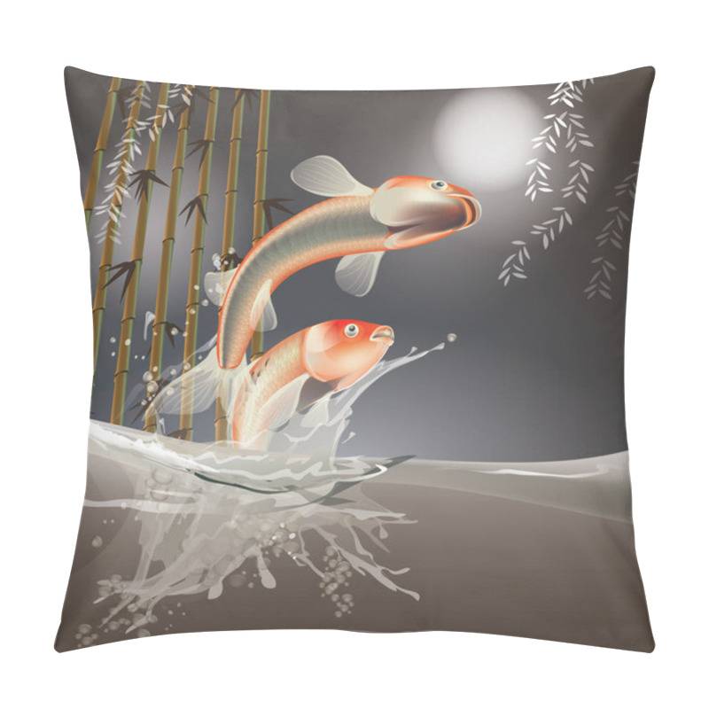 Personality  Fishes Jumping Out Of Water Pillow Covers