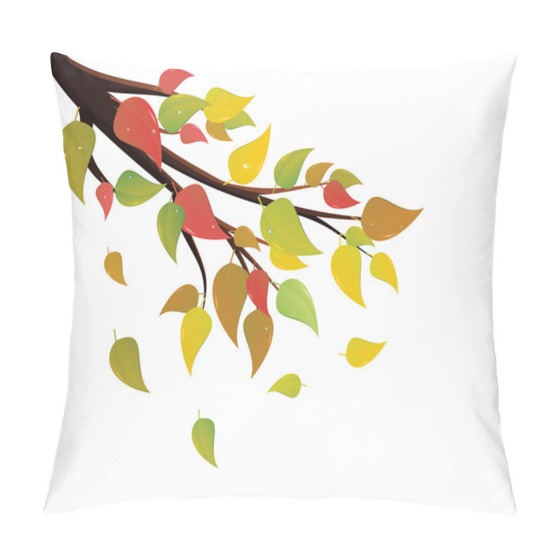 Personality  Fall Leaves On Branch Pillow Covers