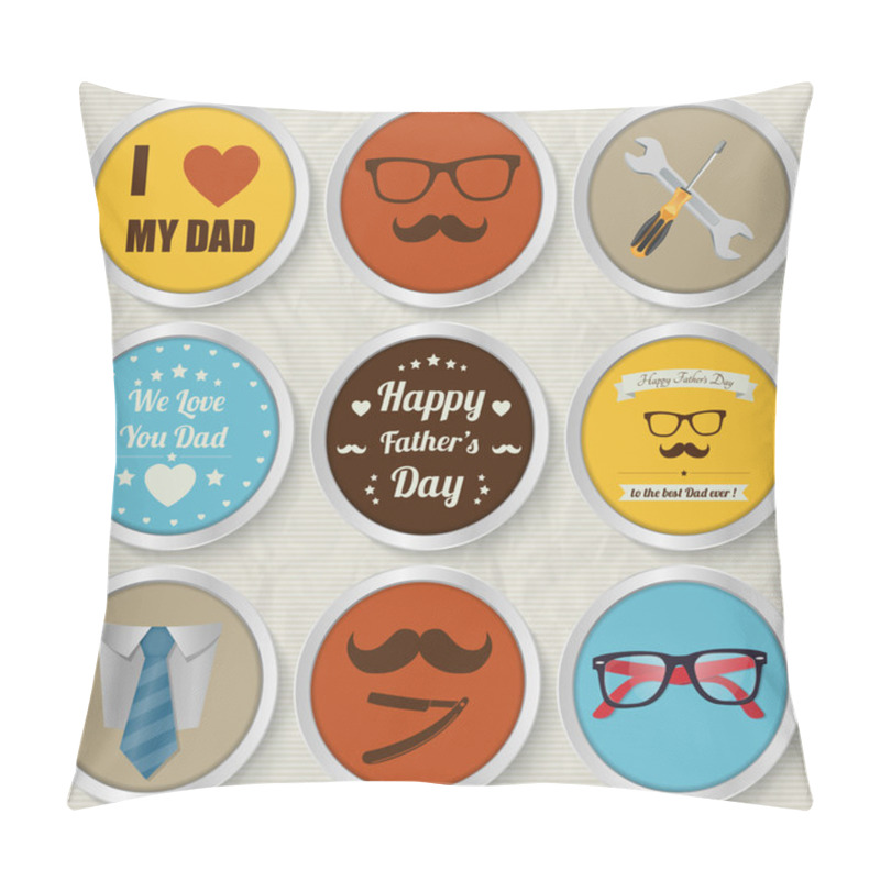 Personality  Happy Father's Day Set Pillow Covers