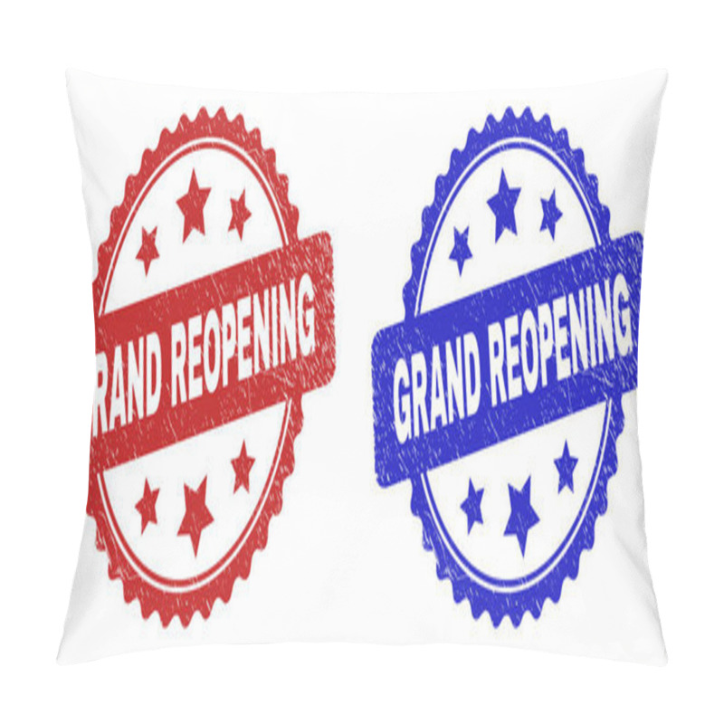 Personality  GRAND REOPENING Rosette Stamps Using Corroded Texture Pillow Covers