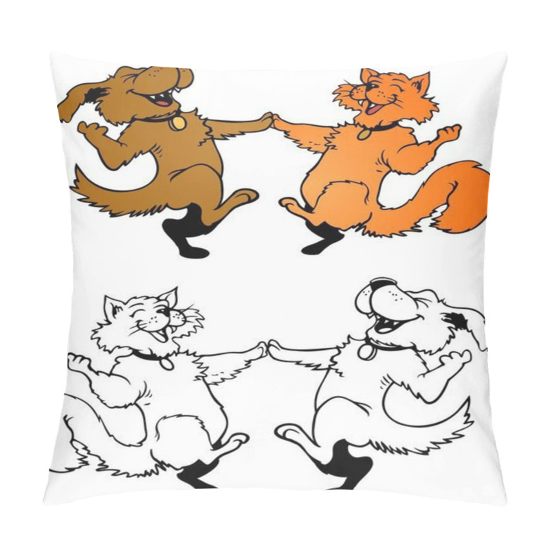 Personality  Happy Pets Dancing Pillow Covers