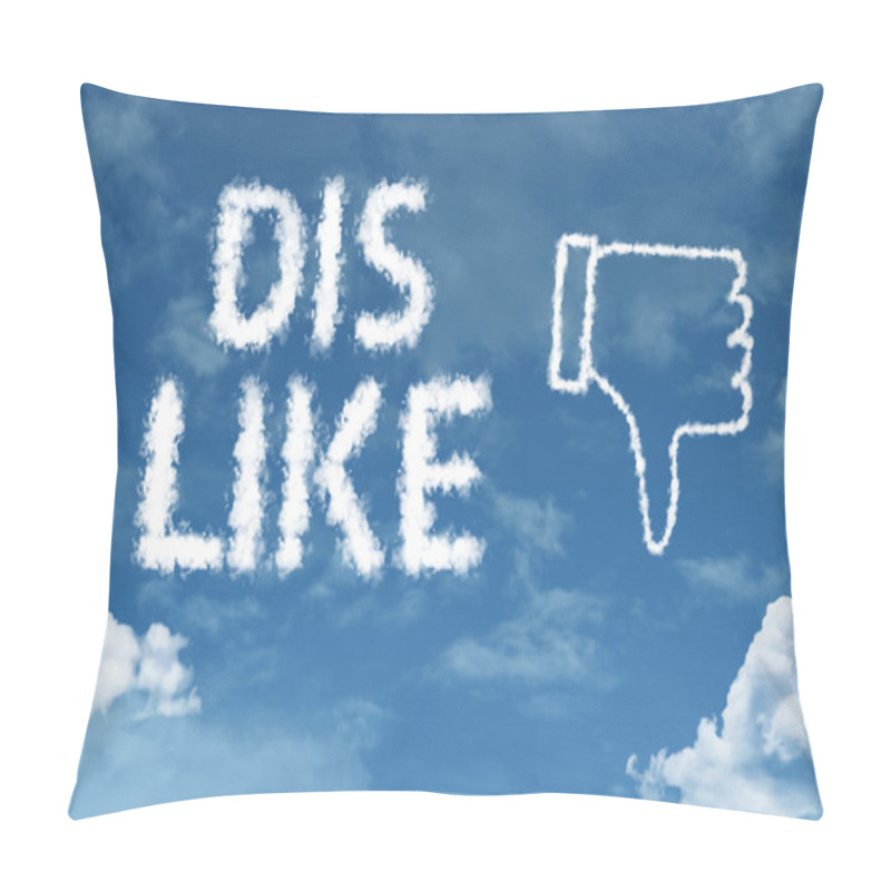 Personality  Dislike Cloud Word With Sky Pillow Covers