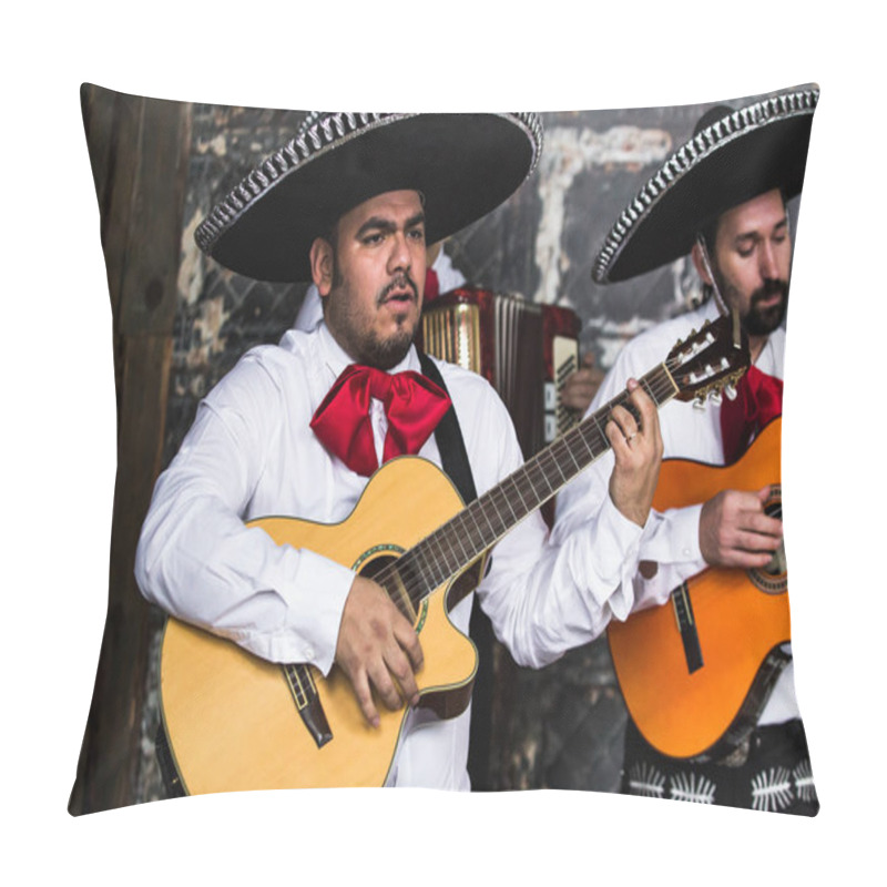 Personality  Mexican Musicians In The Studio Pillow Covers