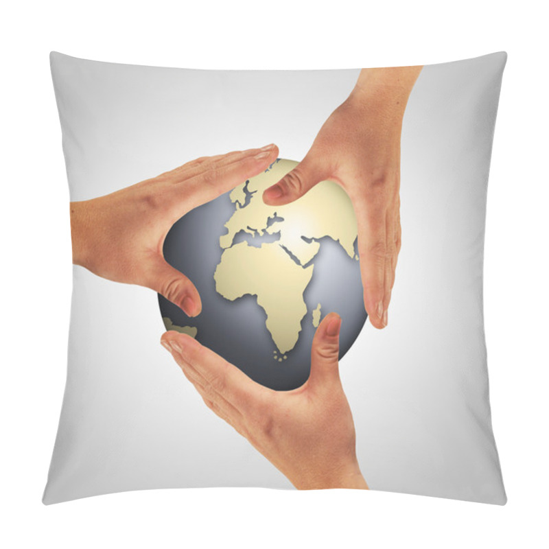 Personality  Touch The World Pillow Covers