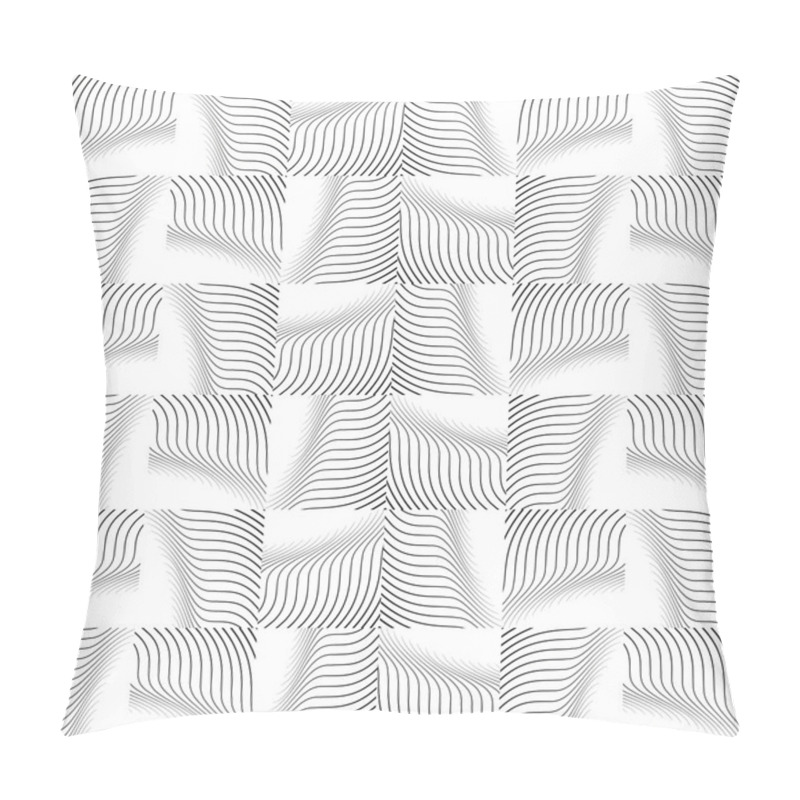 Personality  Wavy Lines Repeatable Pattern. Pillow Covers