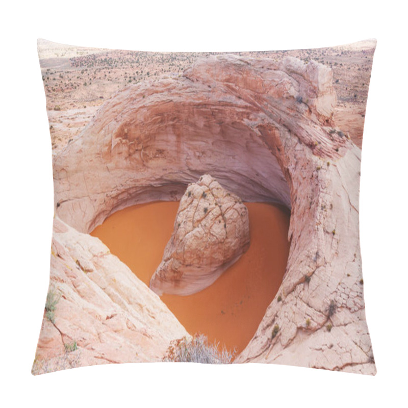 Personality  Unusual Natural Formation Cosmic Astray In Grand Staircase-Escalante National Monument, Utah, United States. Fantastic Landscapes. Pillow Covers