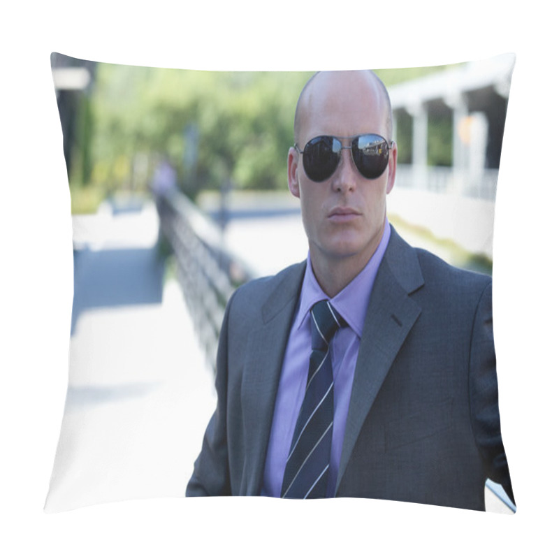 Personality  Businessman Wearing Sunglasses Pillow Covers